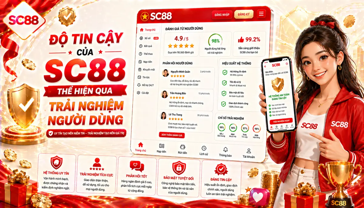 Độ tin cậy của sc88 thể hiện qua trải nghiệm người dùng