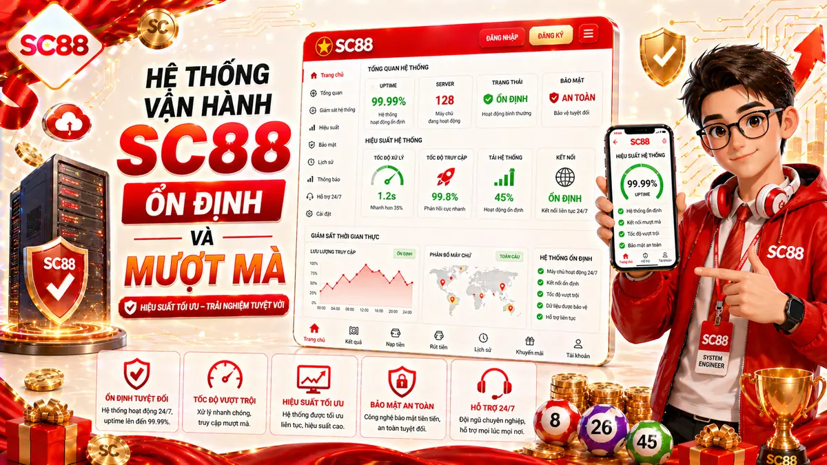 Hệ thống vận hành sc88 ổn định và mượt mà