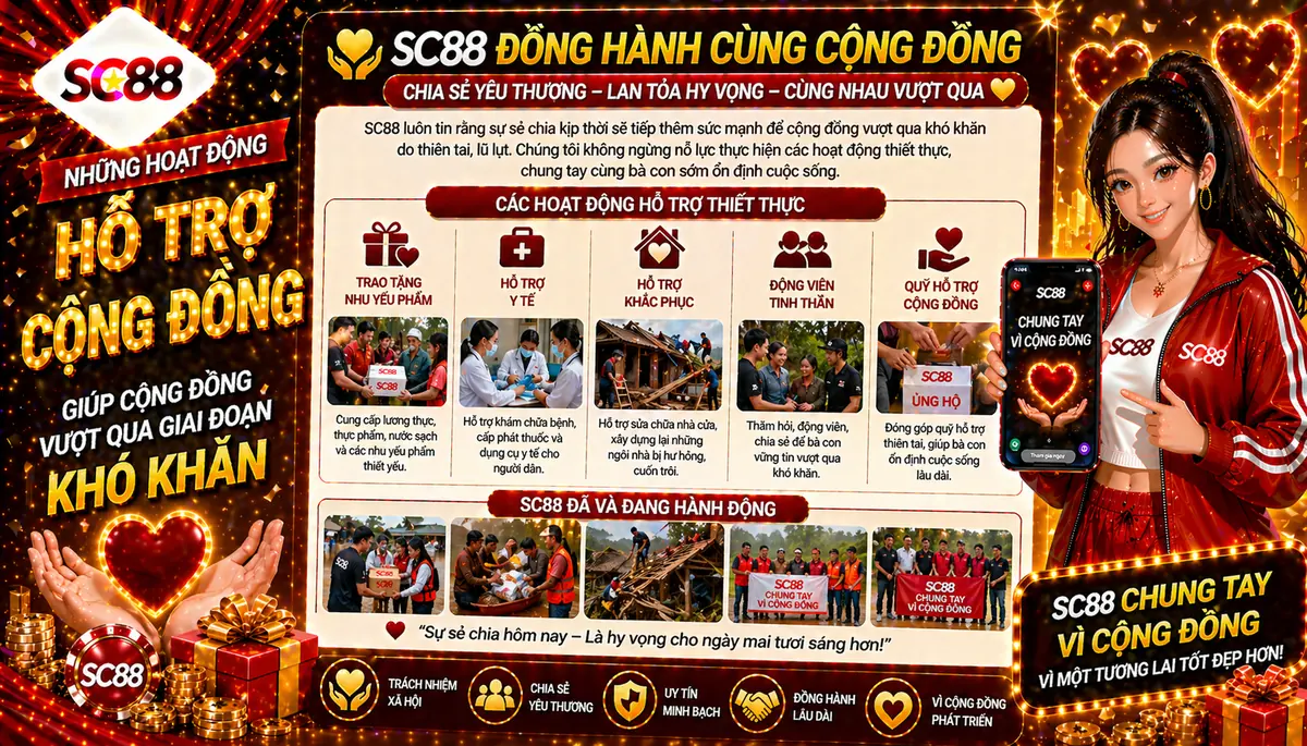 Những hoạt động hỗ trợ giúp cộng đồng vượt qua giai đoạn khó khăn