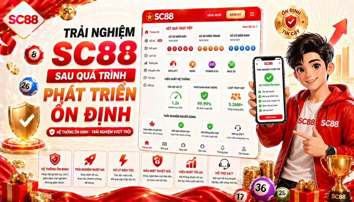 Trải nghiệm sc88 sau quá trình phát triển ổn định