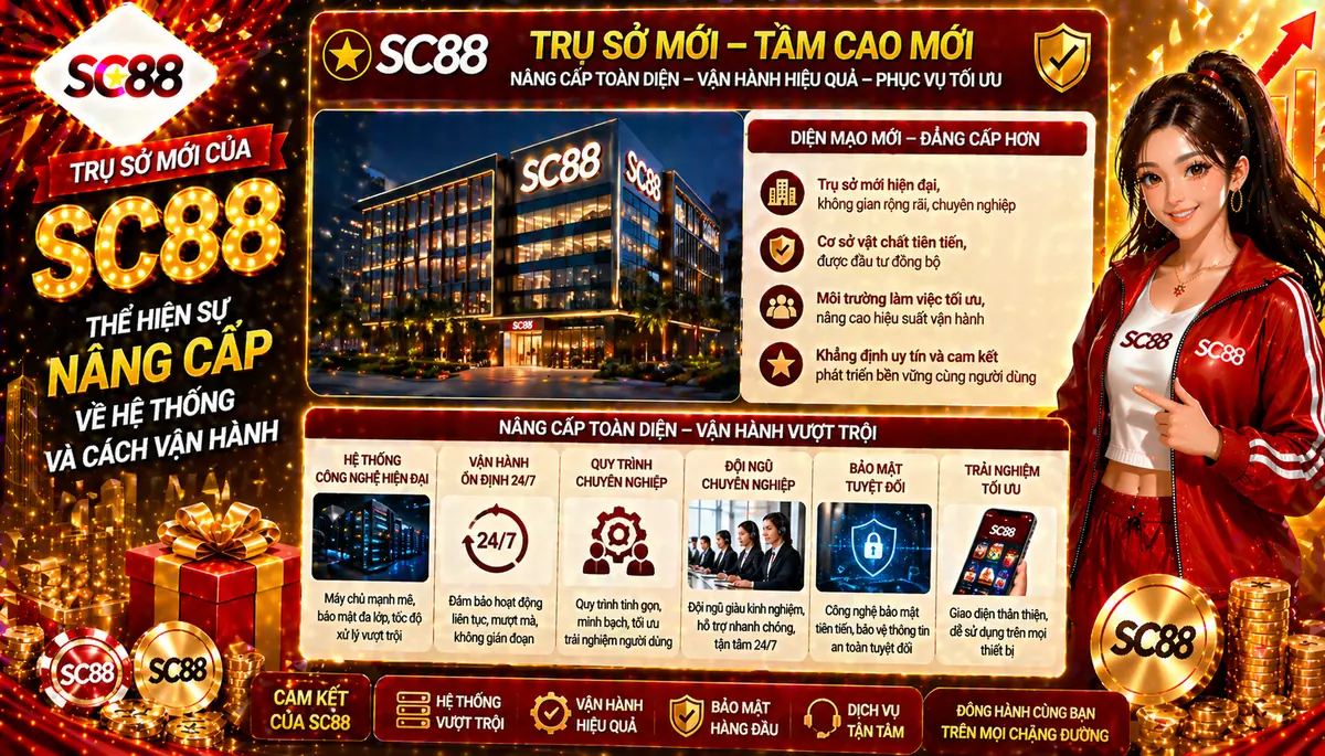 Trụ sở mới của SC88 thể hiện sự nâng cấp về hệ thống và cách vận hành