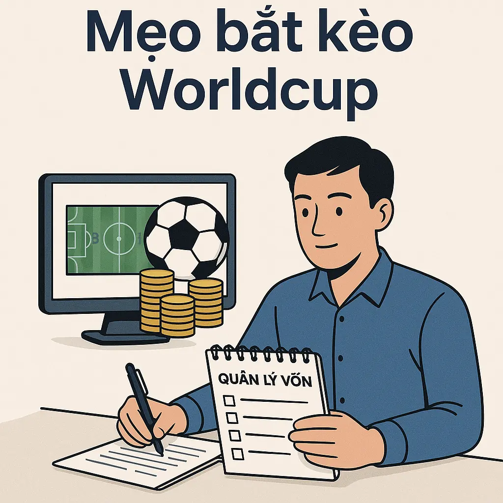 Ghi chú quản lý vốn khi theo dõi kèo bóng đá Worldcup có trách nhiệm