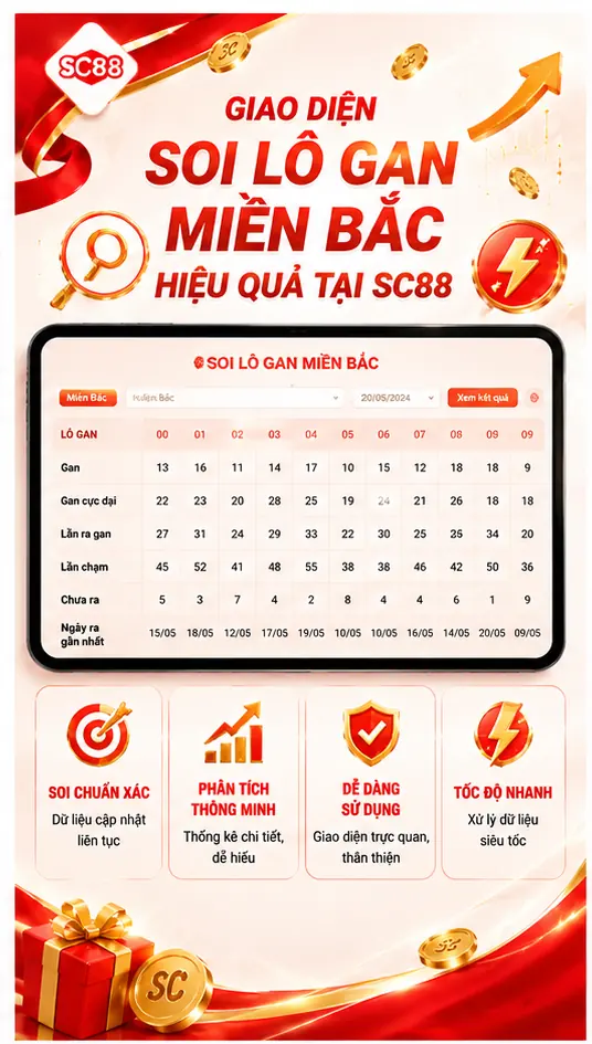 Người chơi theo dõi bảng lô gan miền bắc trên SC88